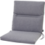 Sesselauflage 'Comfort' grau 48 x 96 x 6 cm