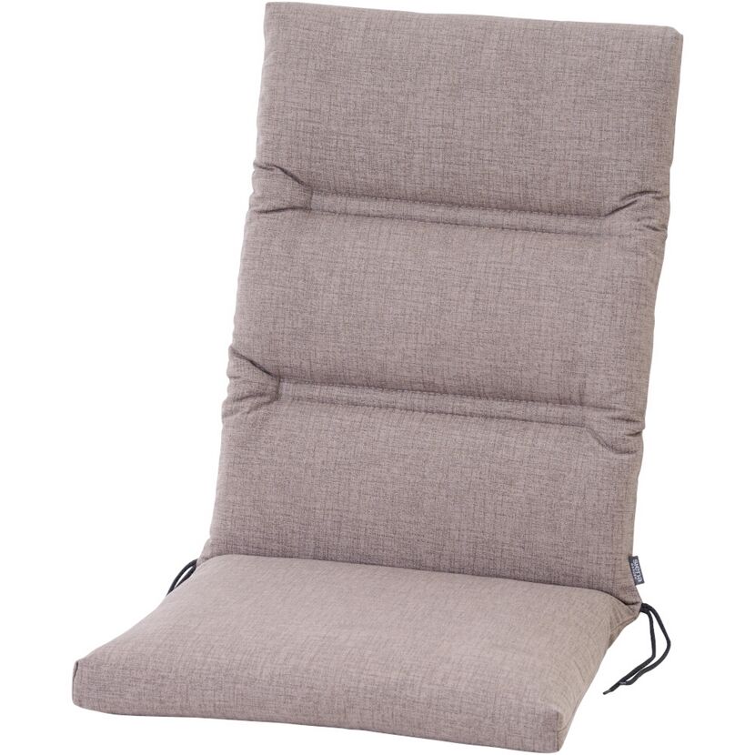 Hochlehner-Auflage 'Comfort' taupe 48 x 110 x 6 cm