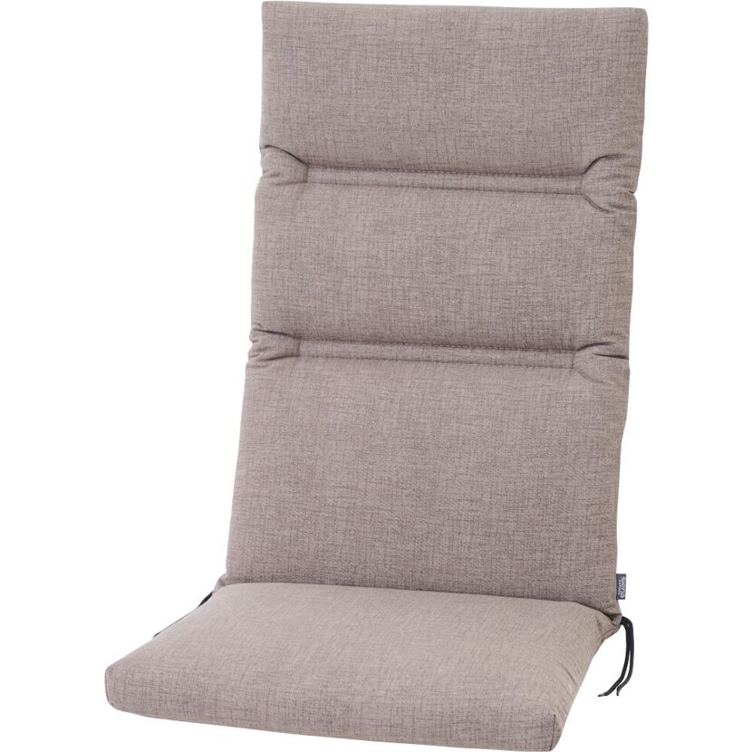 Hochlehner-Auflage 'Comfort' taupe 48 x 120 x 6 cm