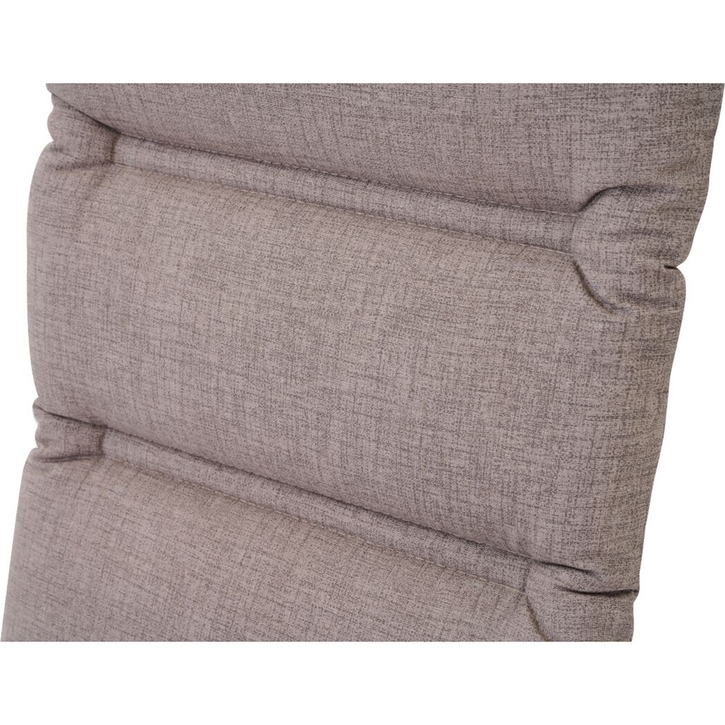 Hochlehner-Auflage 'Comfort' taupe 48 x 120 x 6 cm