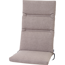 Sesselauflage 'Comfort' taupe 48 x 120 x 6 cm