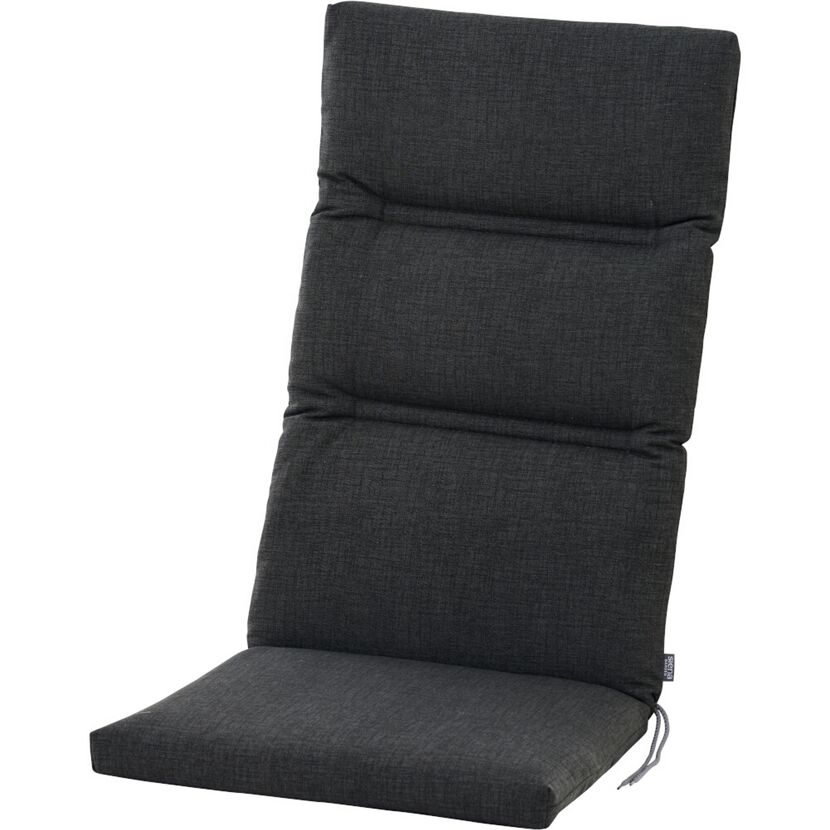 Hochlehner-Auflage 'Comfort' anthrazit 48 x 120 x 6 cm
