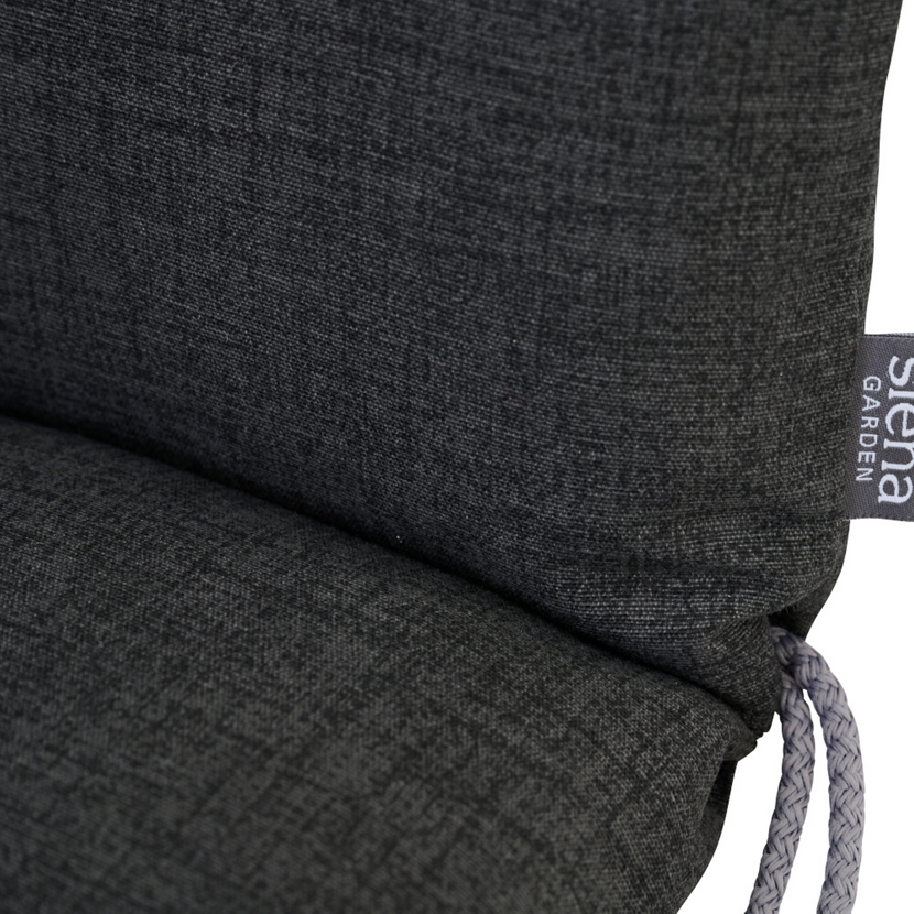 Hochlehner-Auflage 'Comfort' anthrazit 48 x 120 x 6 cm