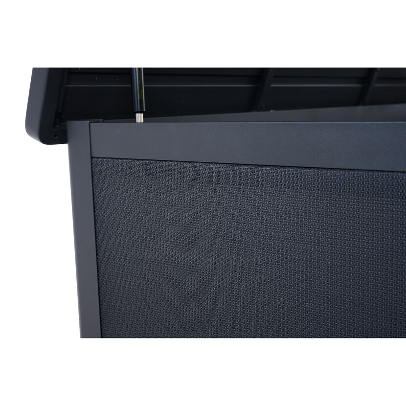Kissenbox 'Sabano' Aluminium anthrazit 135,5 x 75 x 76 cm