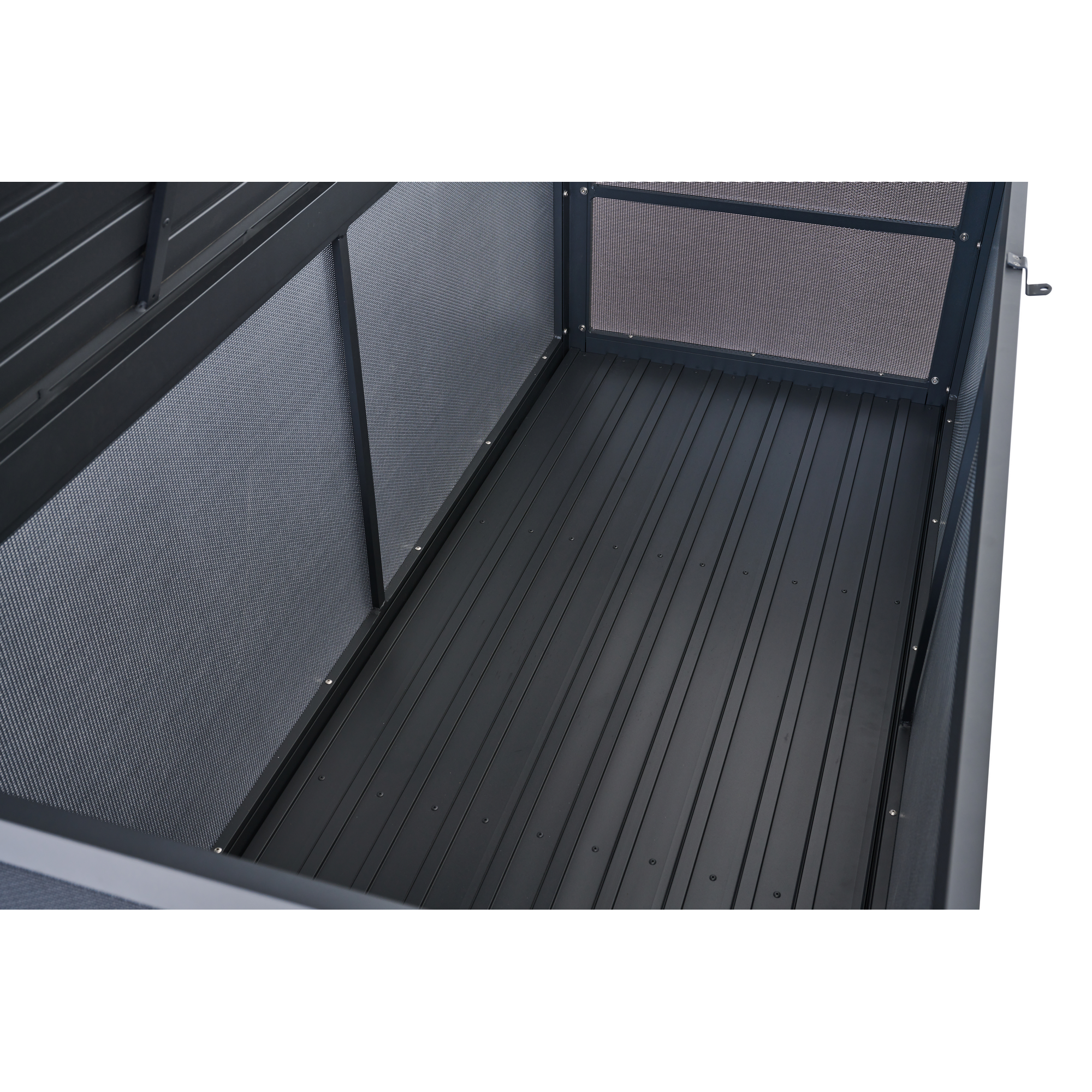 Kissenbox 'Sabano' Aluminium anthrazit 181 x 82 x 75 cm