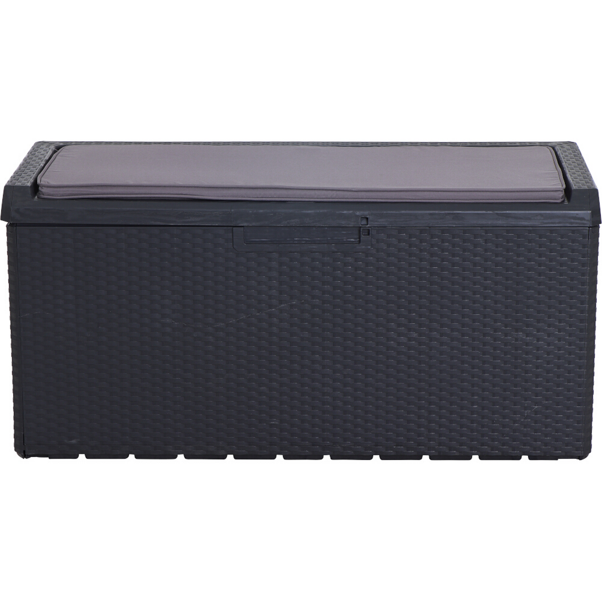 Kissenbox 'Portonovo' anthrazit 61 x 58,7 x 123,7  cm