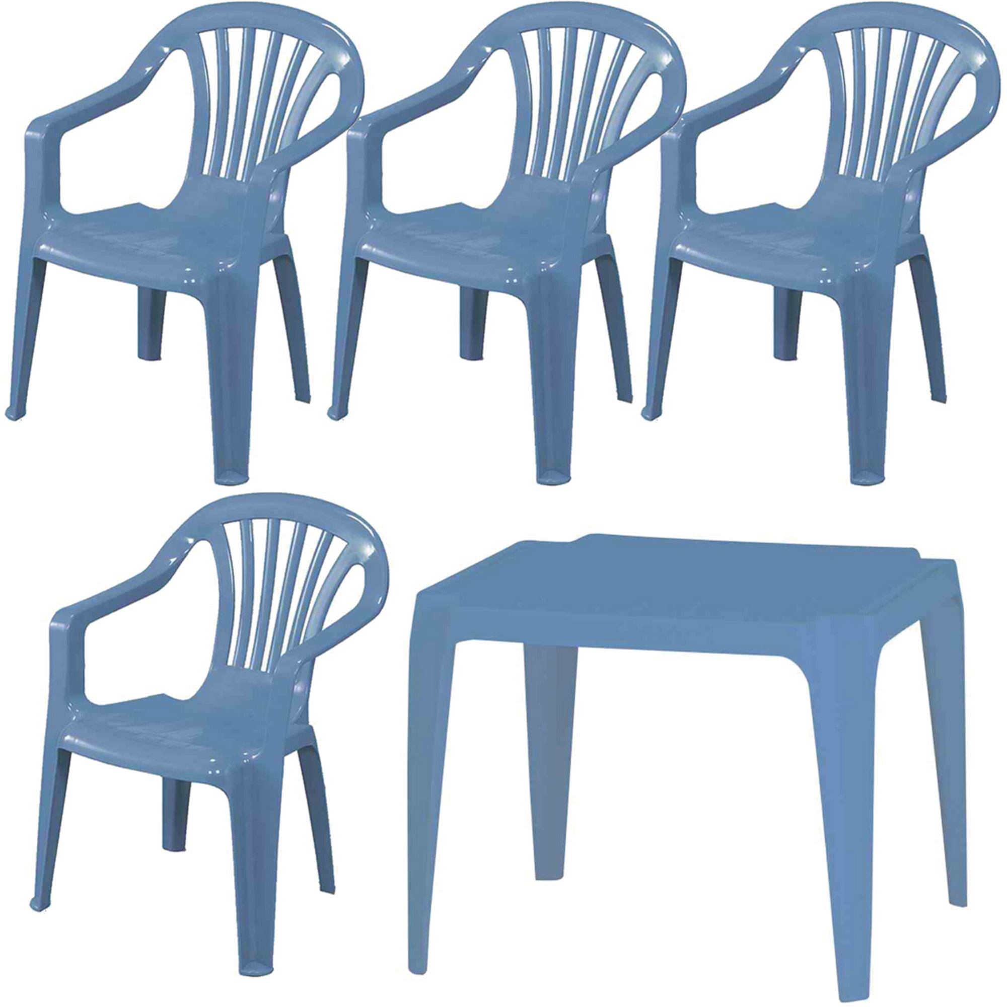 Gartenmöbel-Set für Kinder 'Progarden' blau 5-teilig