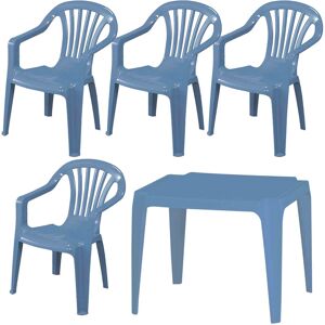 Gartenmöbel-Set für Kinder 'Progarden' blau 5-teilig