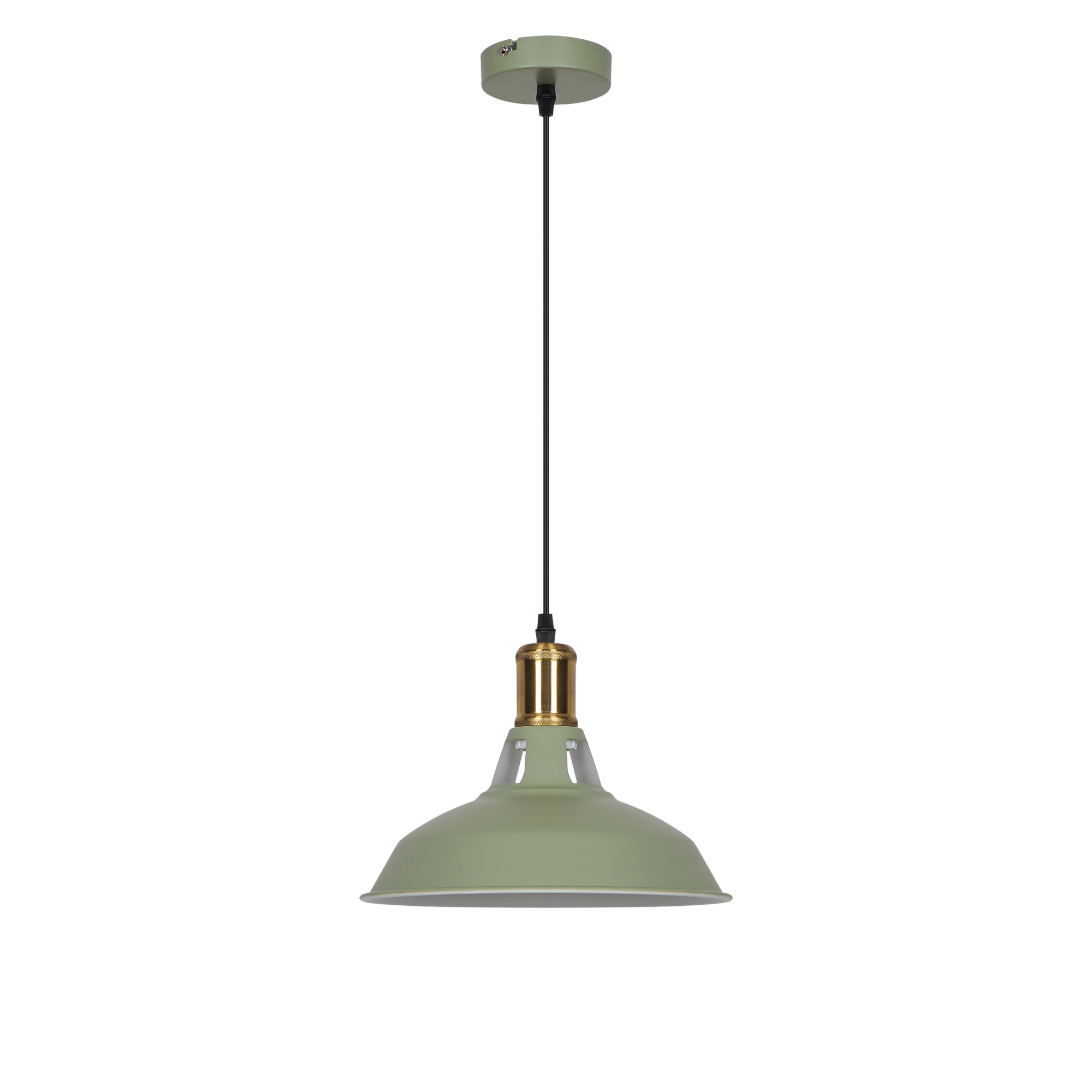 Pendelleuchte 'Eliana' Metall grün Ø 27 cm