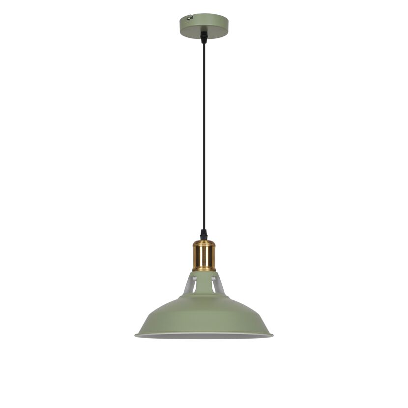 Pendelleuchte 'Eliana' Metall grün Ø 27 cm