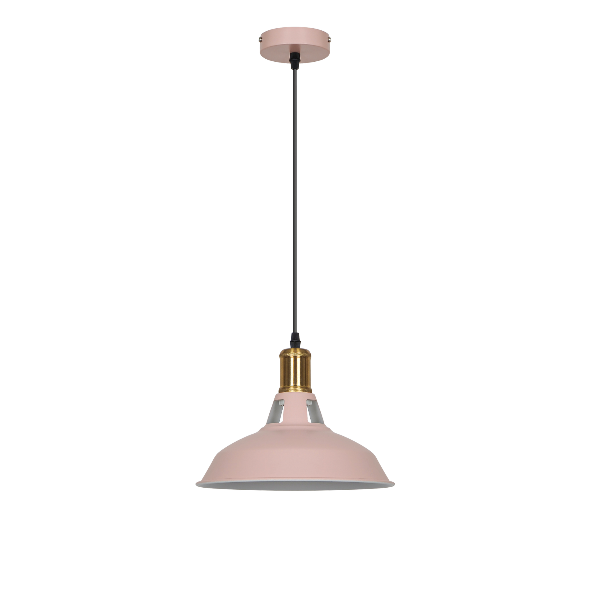 Pendelleuchte 'Eliana' Metall rosa Ø 27 cm