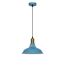 Pendelleuchte 'Eliana' Metall blau Ø 27 cm