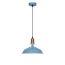 Pendelleuchte 'Eliana' Metall blau Ø 27 cm