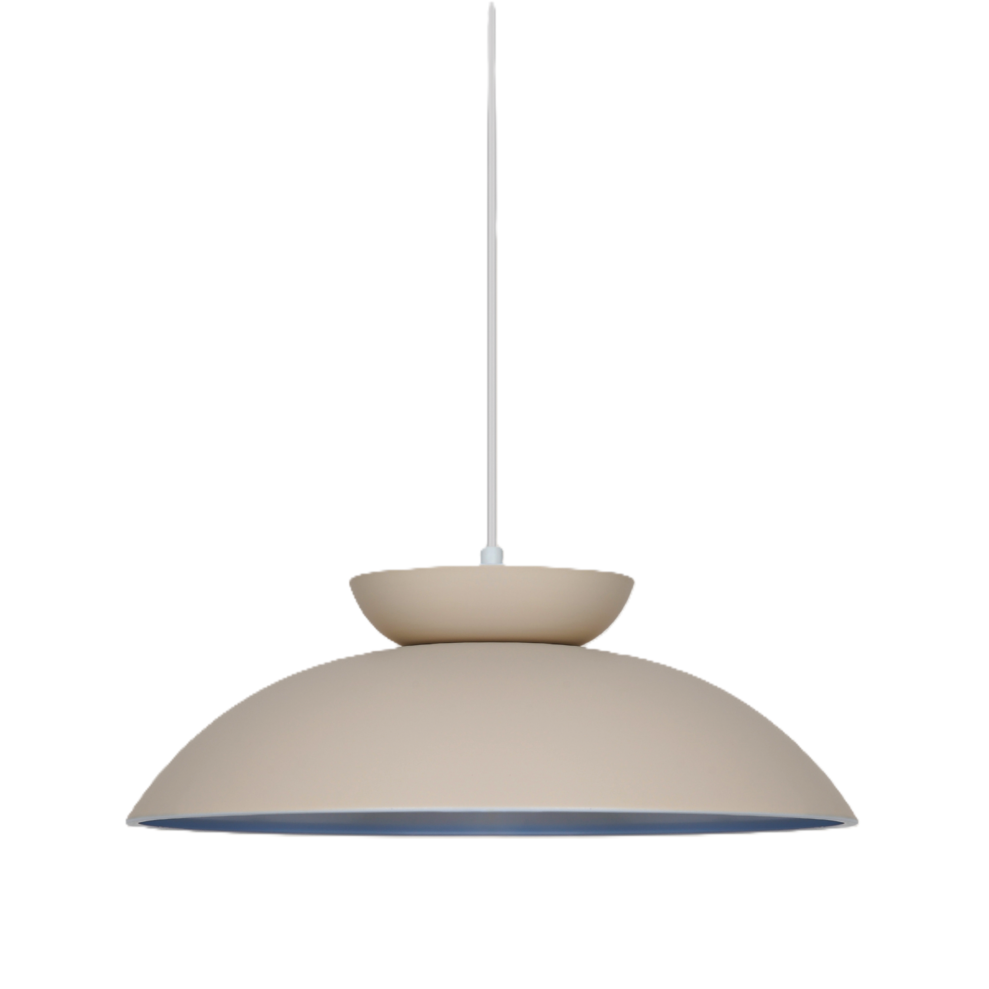 Pendelleuchte 'Pia' Metall beige Ø 36 cm
