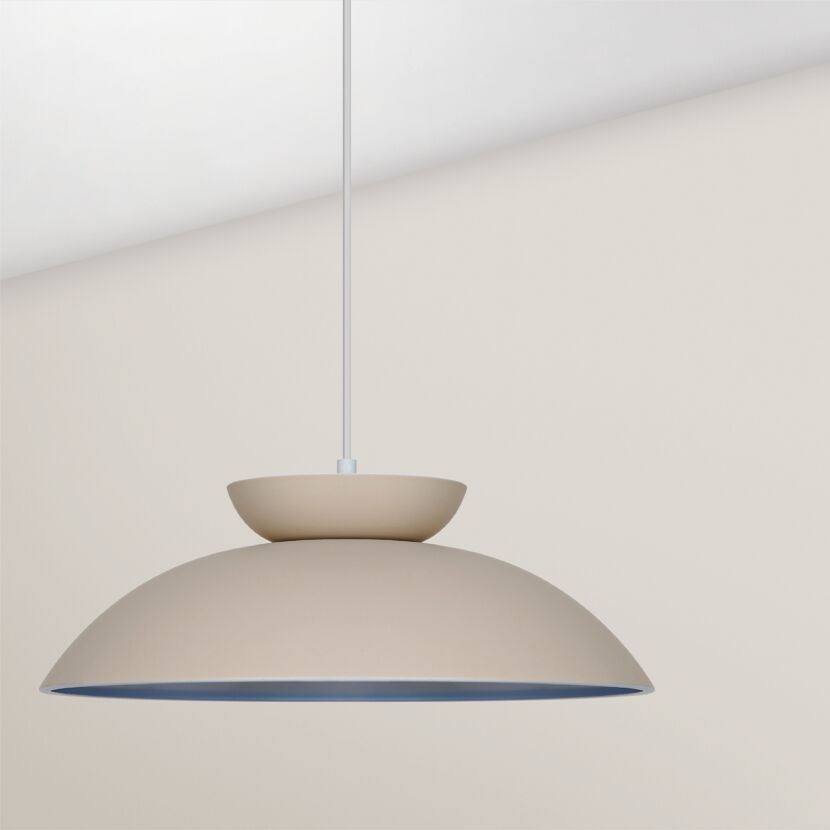 Pendelleuchte 'Pia' Metall beige Ø 36 cm