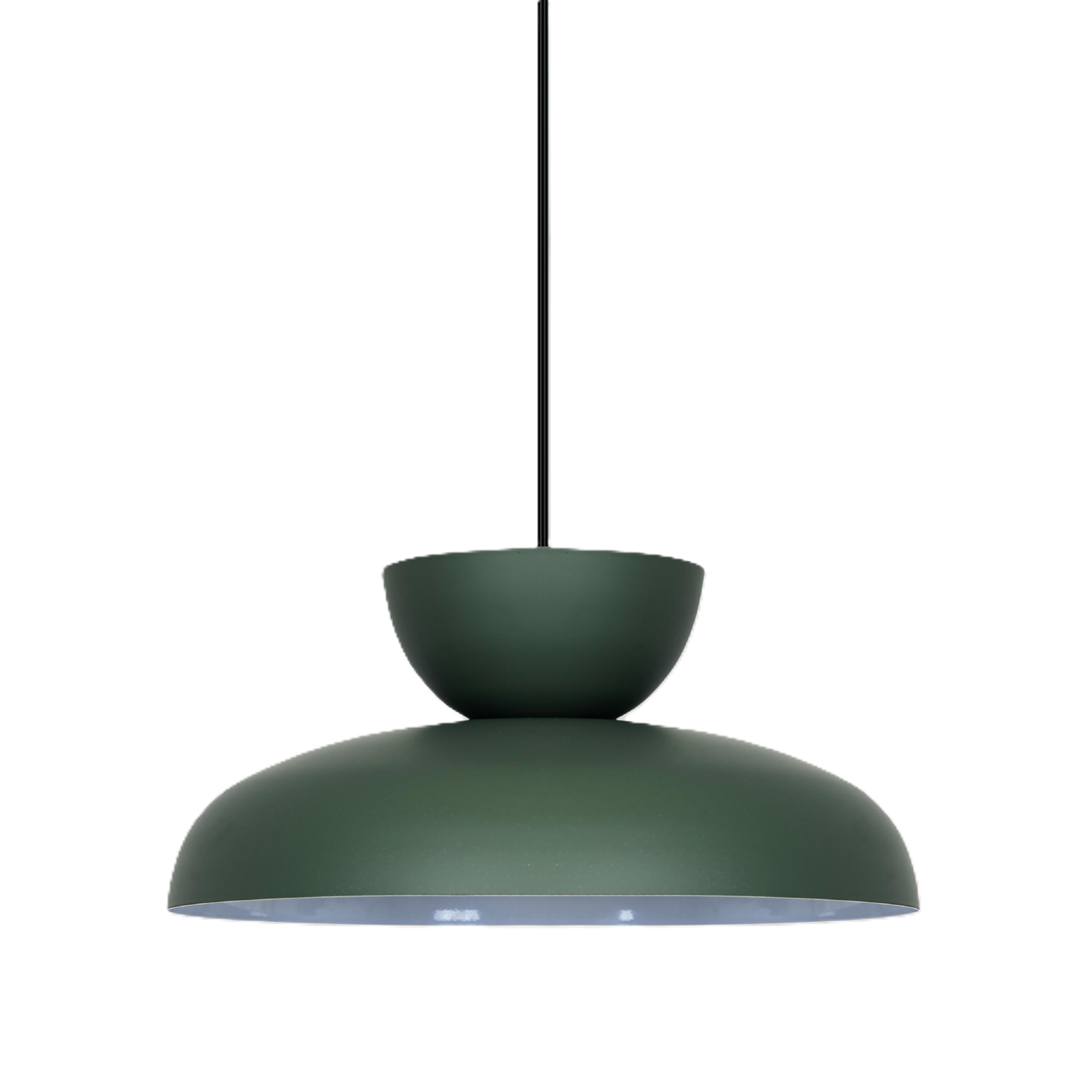 Pendelleuchte 'Pia' Metall grün Ø 36 cm