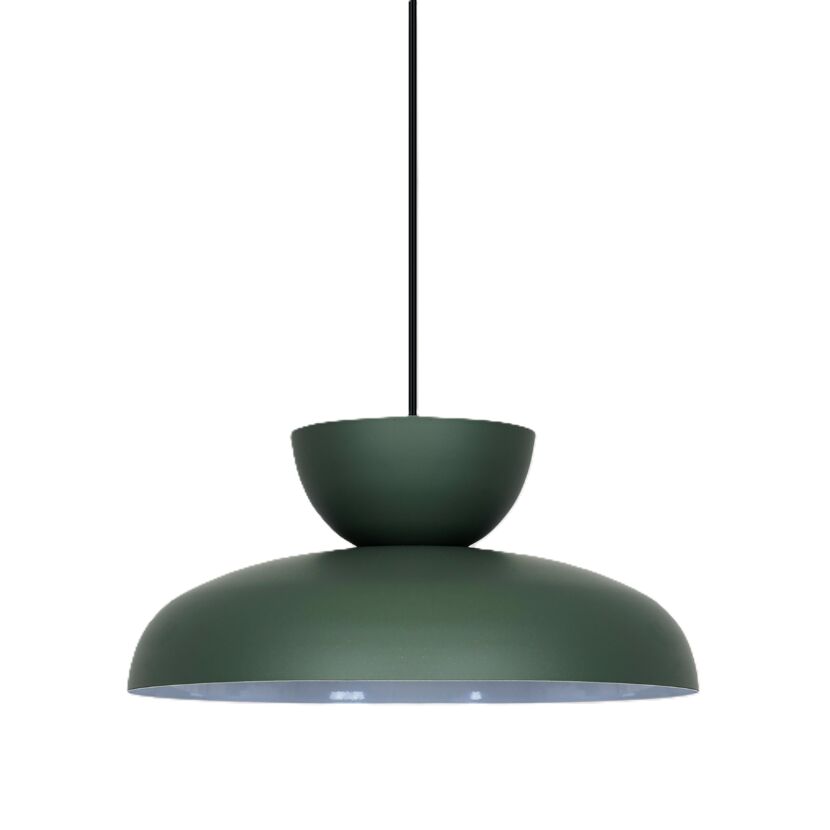 Pendelleuchte 'Pia' Metall grün Ø 29 cm