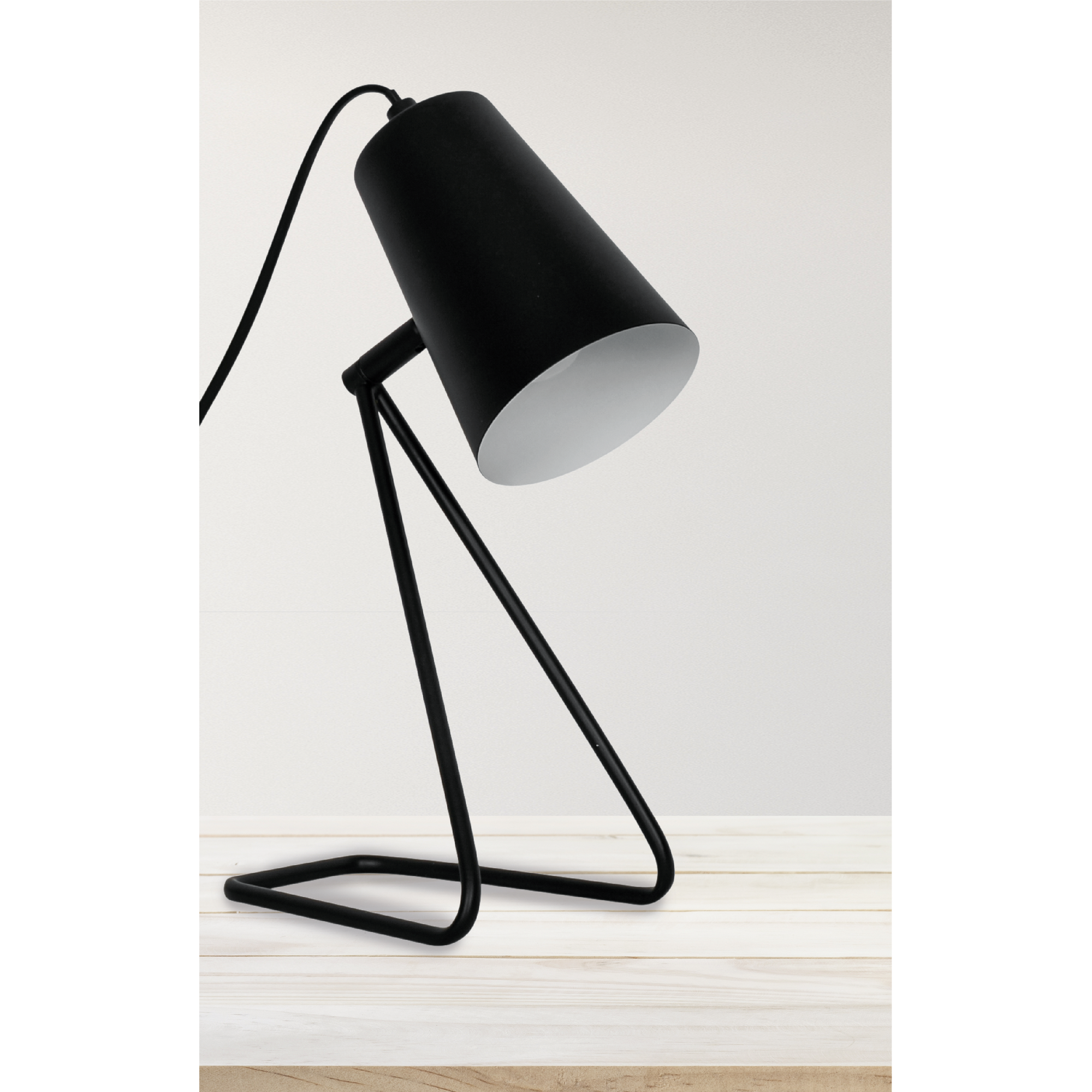 Tischleuchte 'Malte' schwarz E14, 31 cm