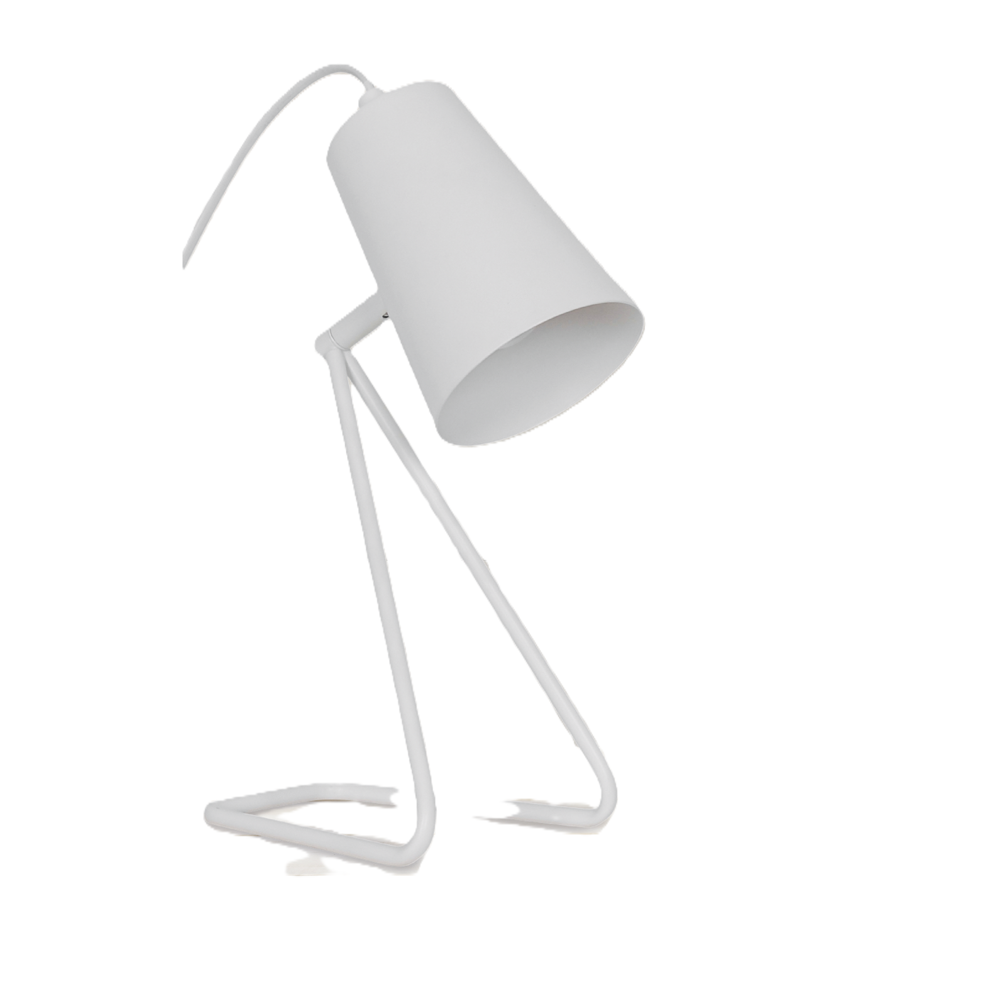 Tischleuchte 'Malte' weiß E14, 31 cm