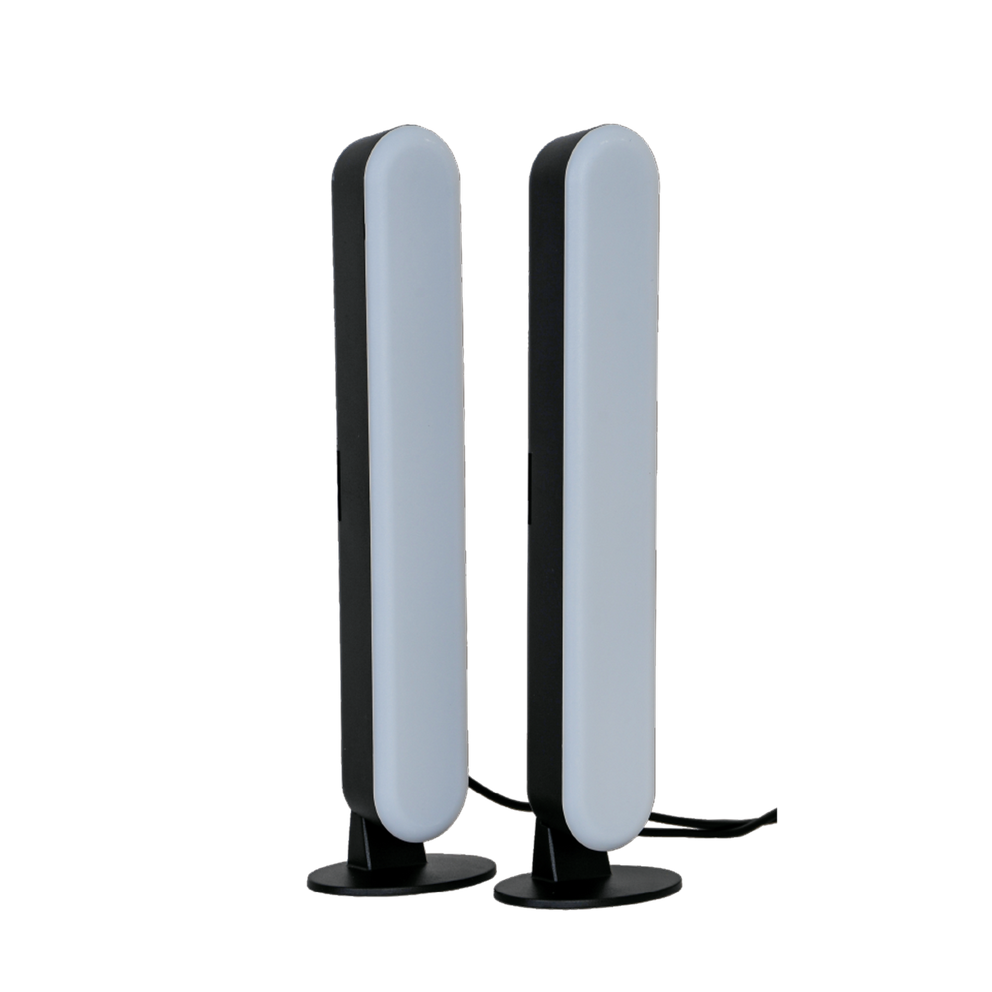 LED-Gaming-Leuchten 26,5 cm mit USB-Anschluss und Fernbedienung, 2 Stück