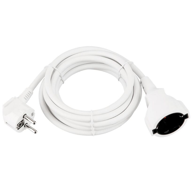Verlängerungskabel H05VV-F 3G1,5 weiß 3 m