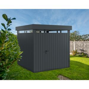 Gerätehaus 'Euroline EFD5 Trend' anthrazitgrau 229 x 229 x 218 cm, Einzeltür, Lichtband