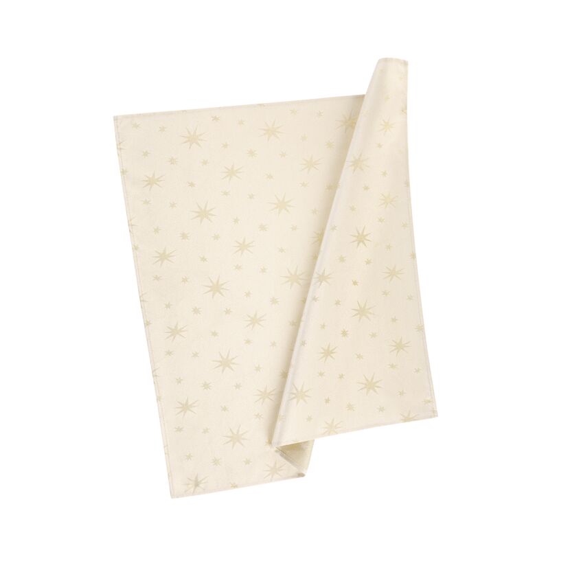 Mitteldecke 'Stellato' champagner 80 x 80 cm