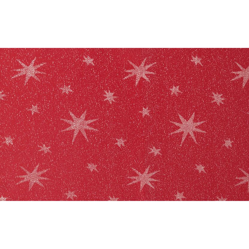 Mitteldecke 'Stellato' rot 80 x 80 cm