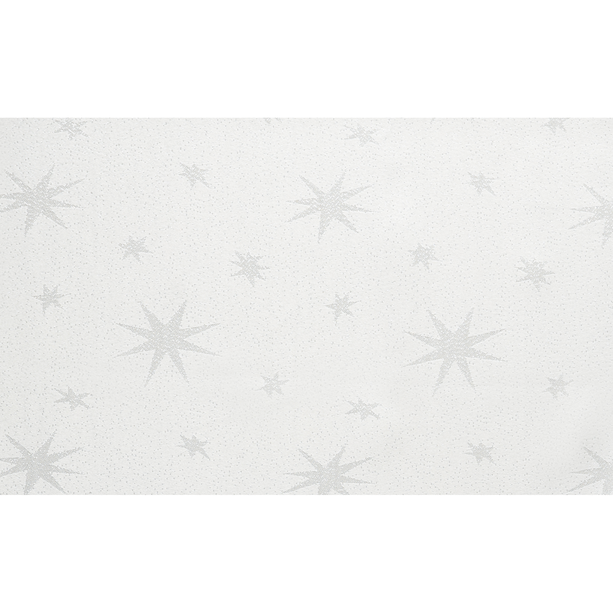 Tischdecke 'Stellato' weiß/silber 160 x 130 cm