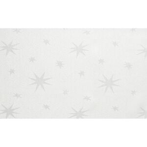 Tischdecke 'Stellato' weiß/silber 160 x 130 cm