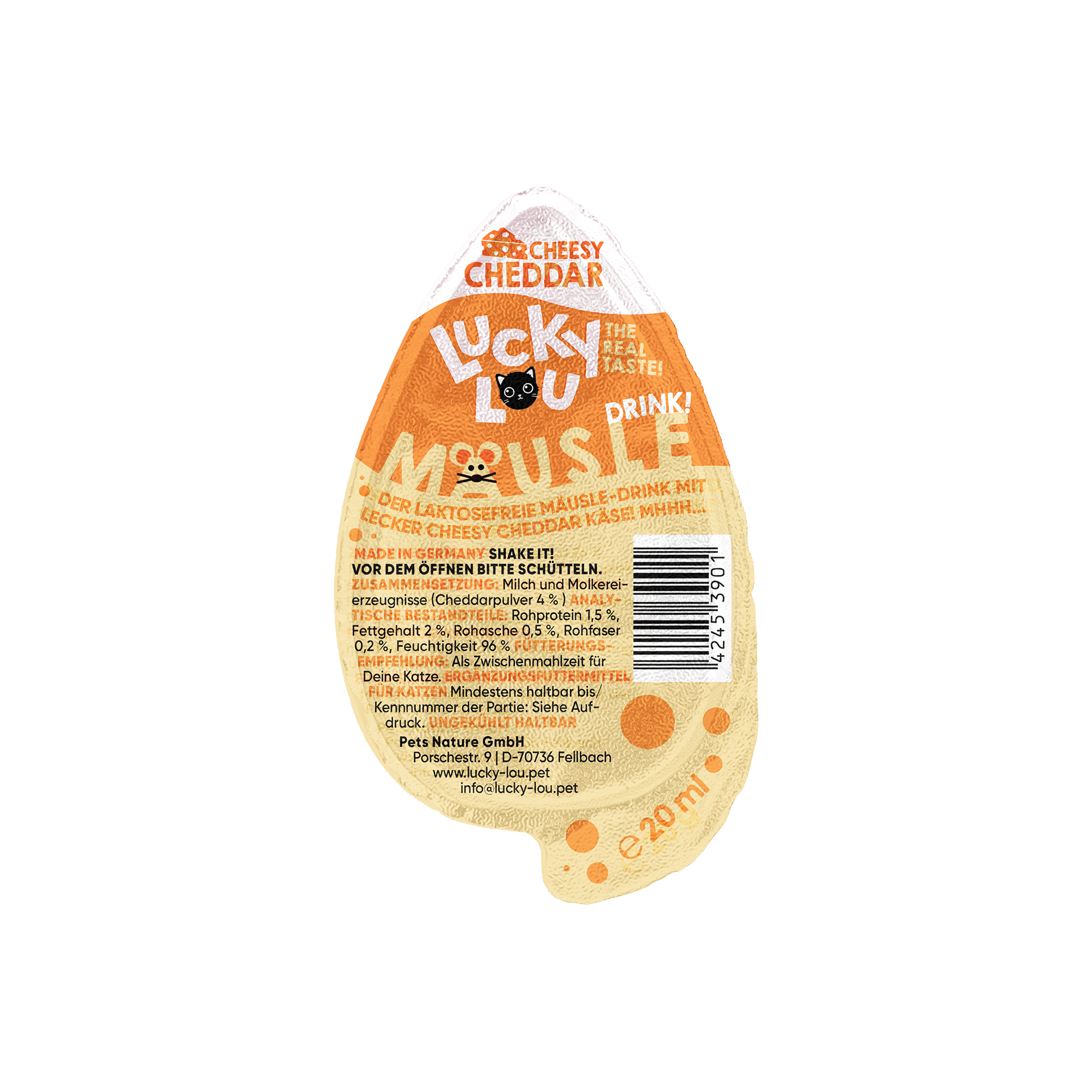 Katzenfutter Mäusle Drink-Snack Cheddar