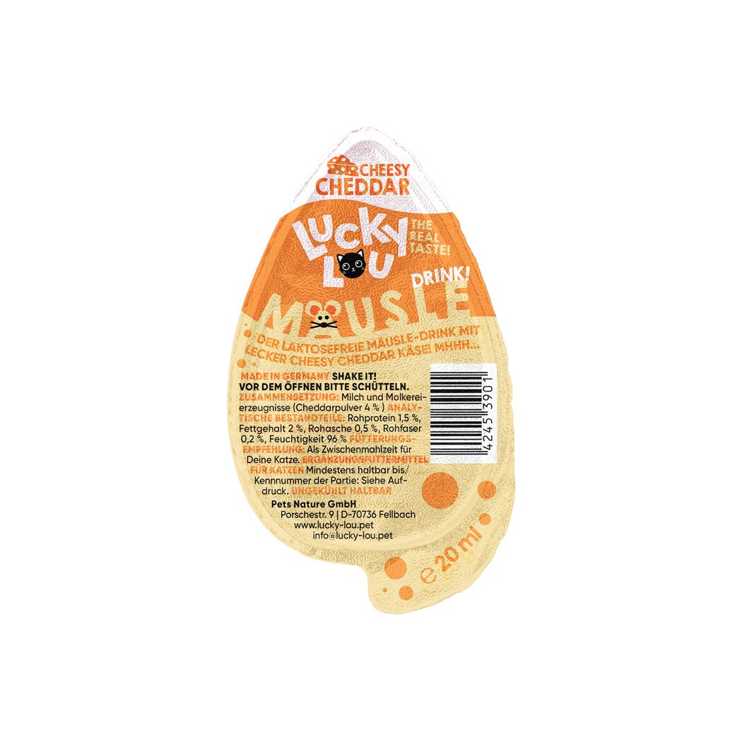 Katzenfutter Mäusle Drink-Snack Cheddar