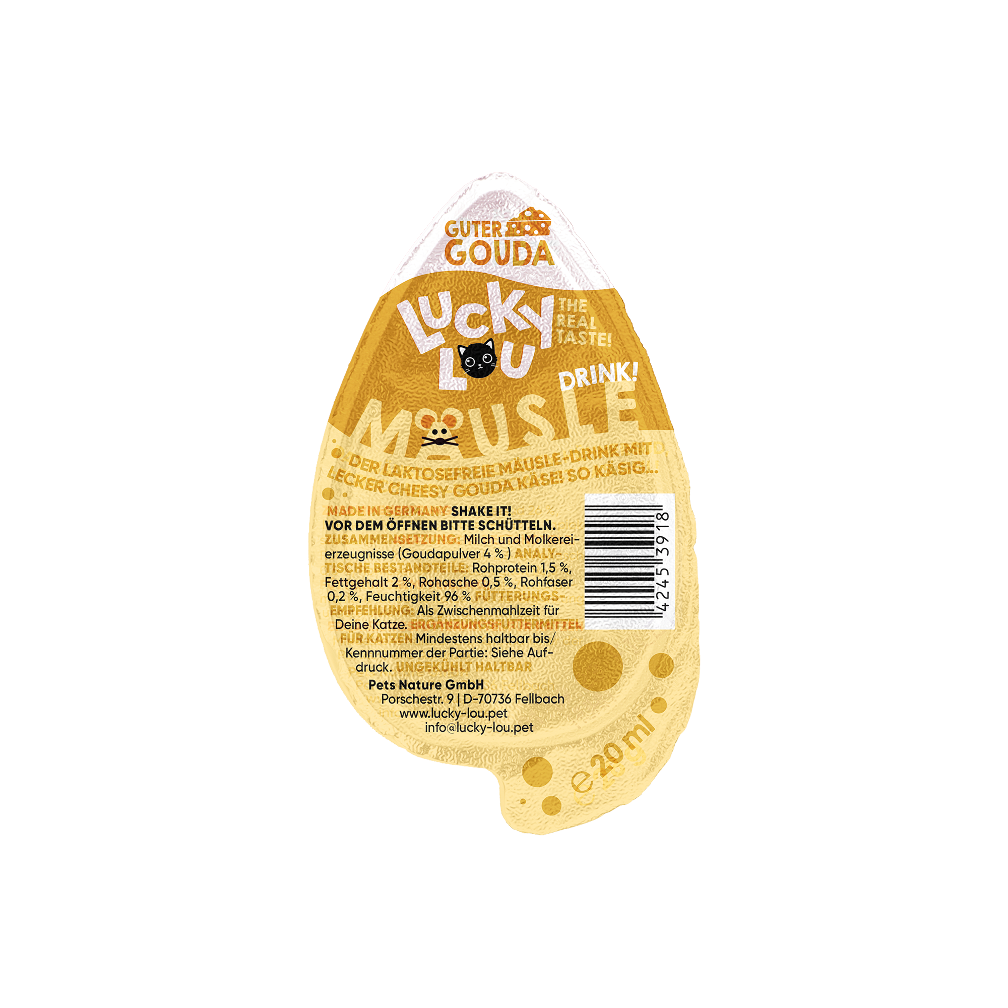 Katzenfutter Mäusle Drink-Snack Gouda