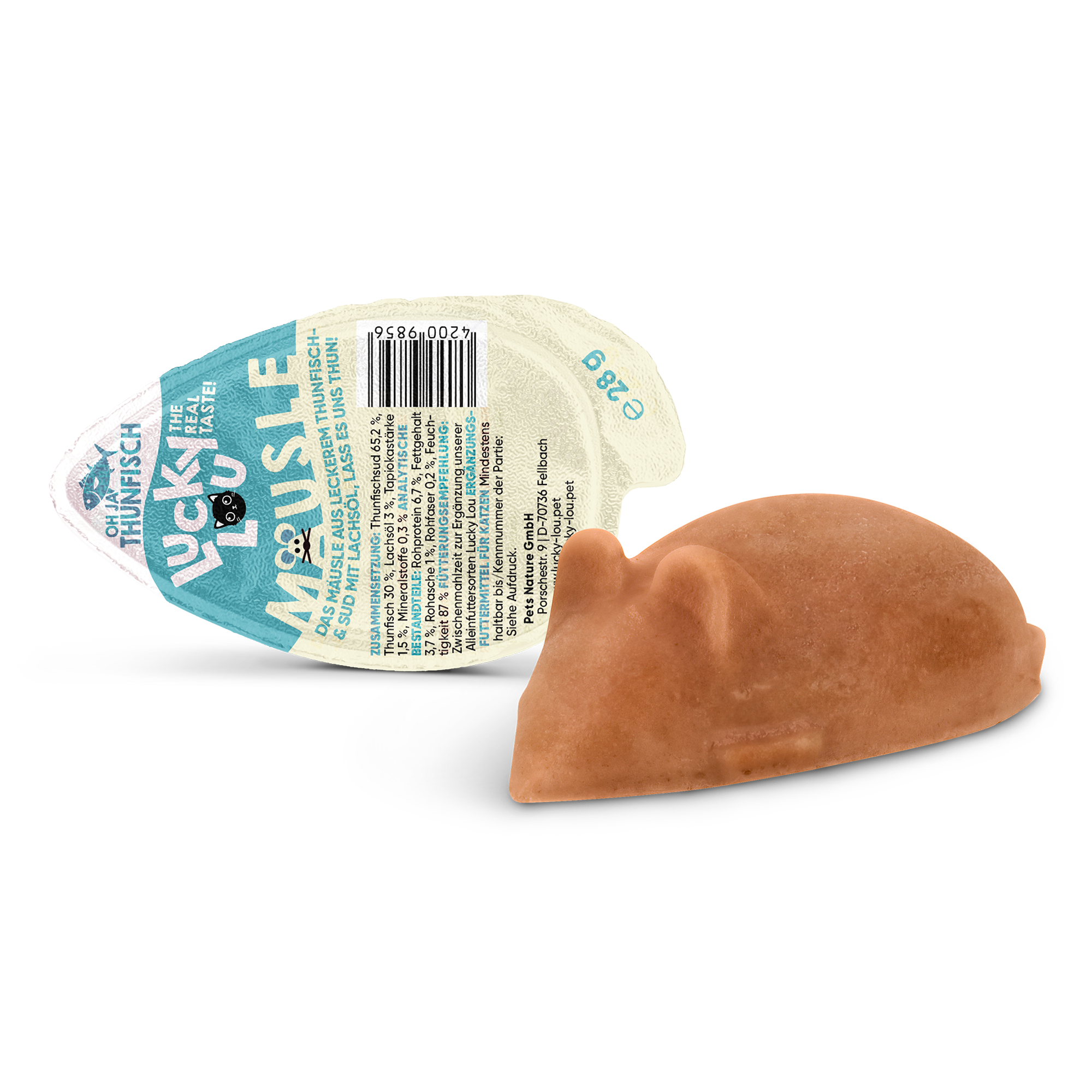 Katzenfutter Mäusle Thunfisch 28 g