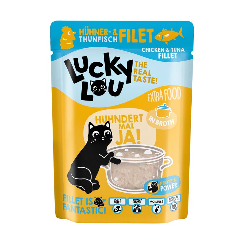Katzenfutter Hühner & Thunfisch in Broth 70 g