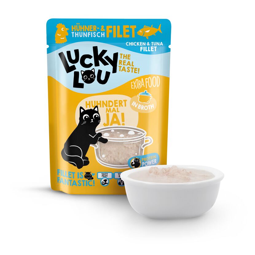 Katzenfutter Hühner & Thunfisch in Broth 70 g