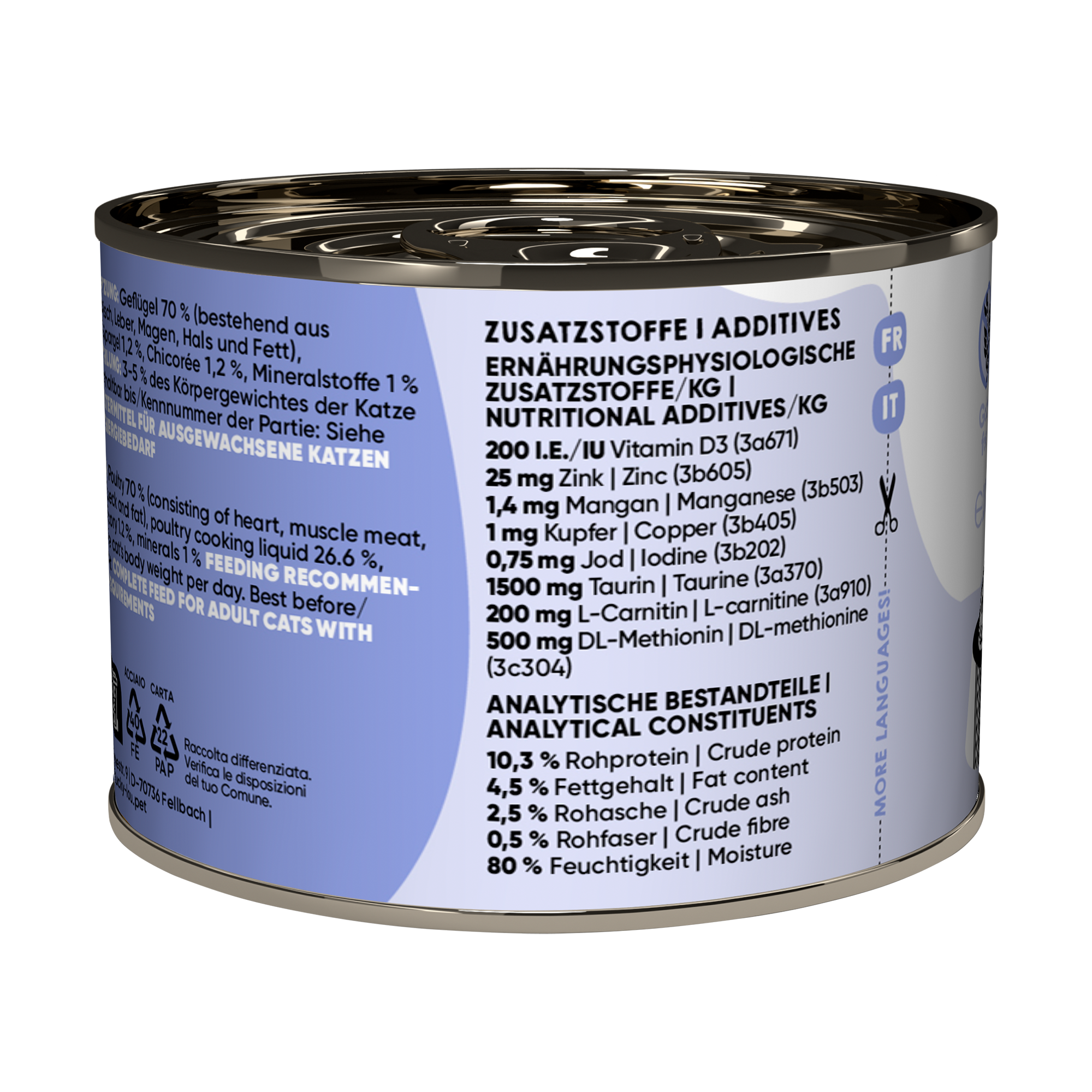 Katzenfutter Sterilized Geflügel 200 g