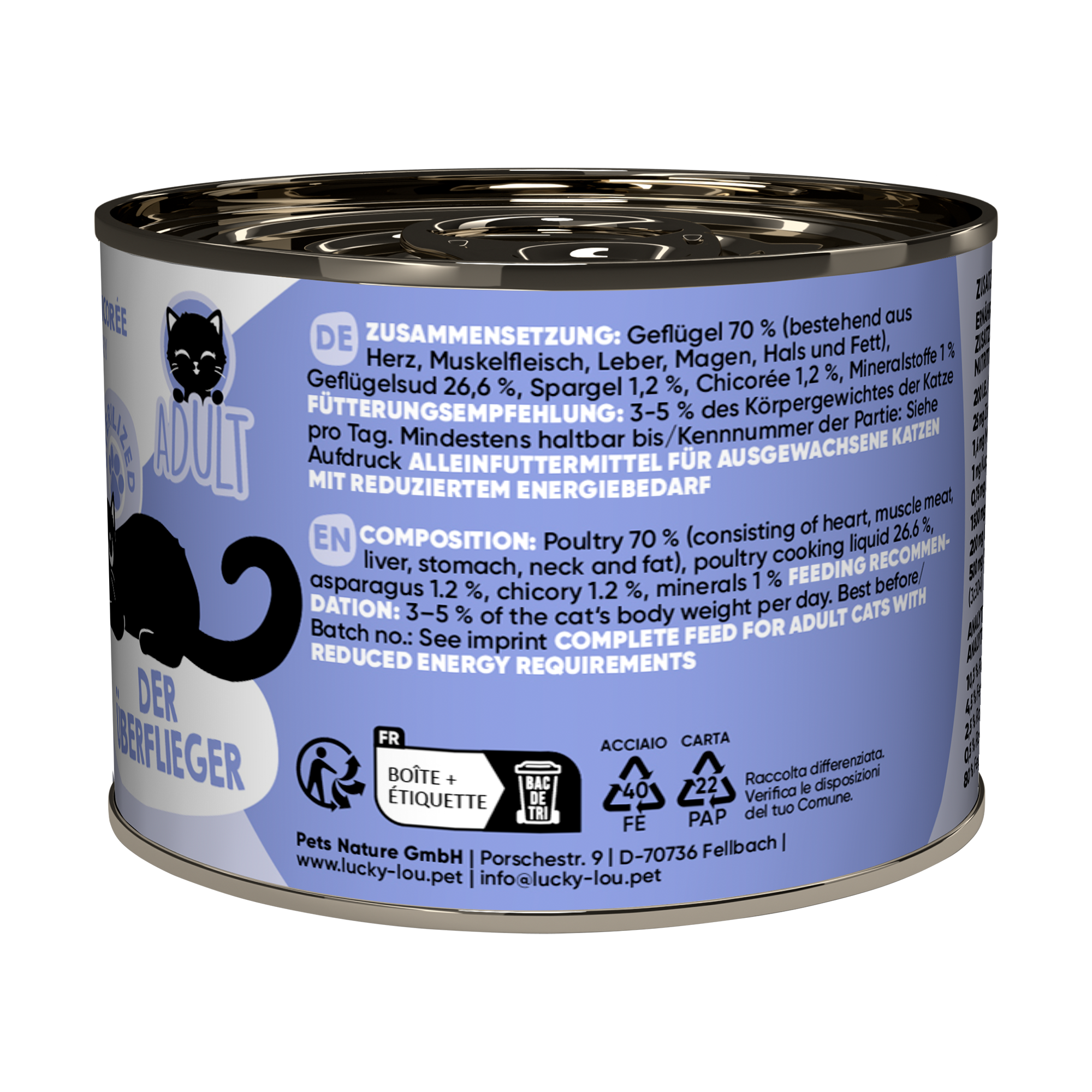 Katzenfutter Sterilized Geflügel 200 g