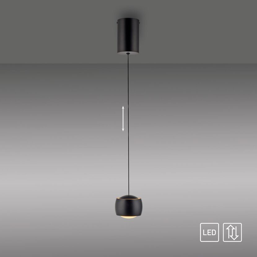 LED-Pendelleuchte 'Ballini' 1-flammig Ø 10 x 220 cm