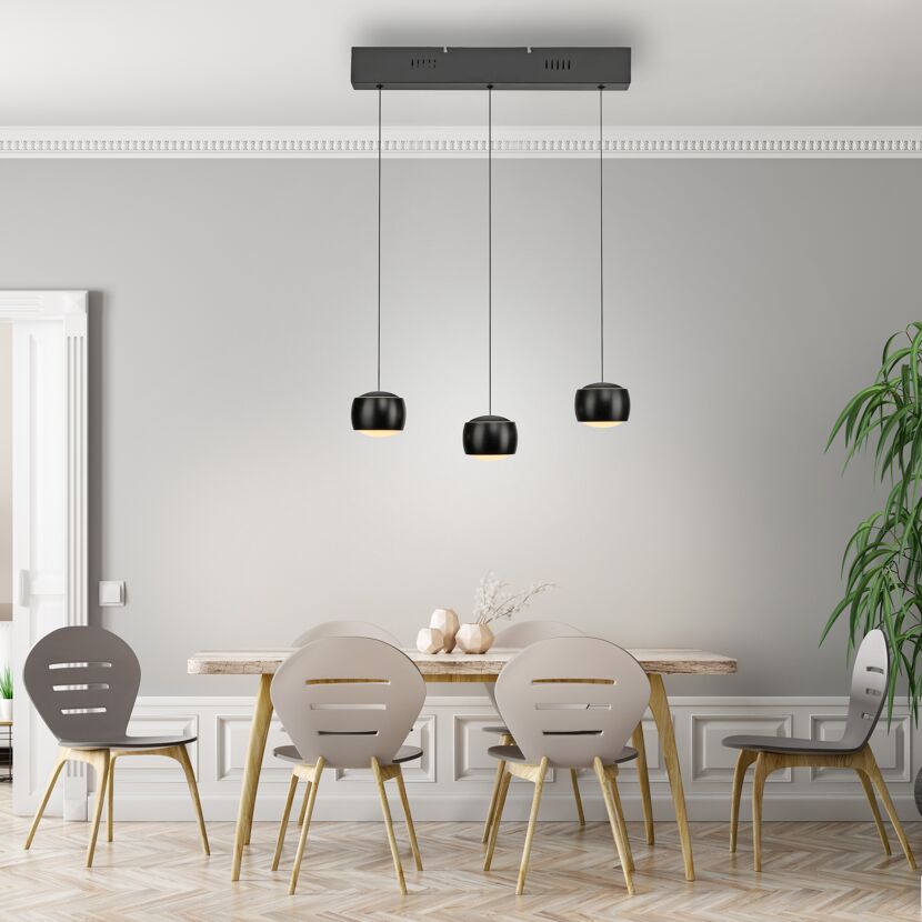 LED-Pendelleuchte 'Ballini' 3-flammig 60 x 220 cm