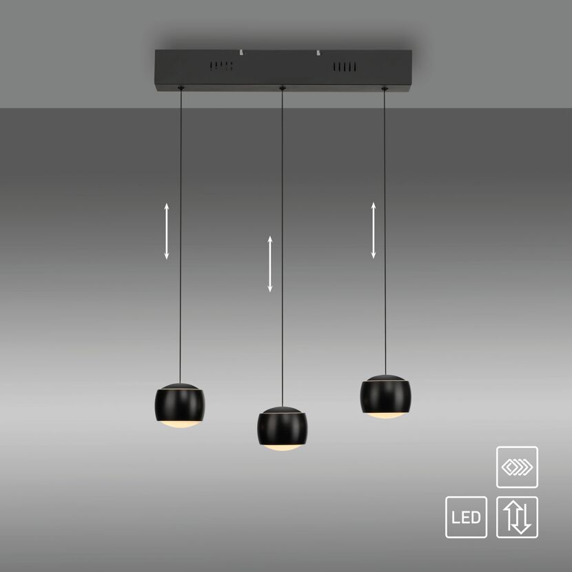 LED-Pendelleuchte 'Ballini' 3-flammig 60 x 220 cm