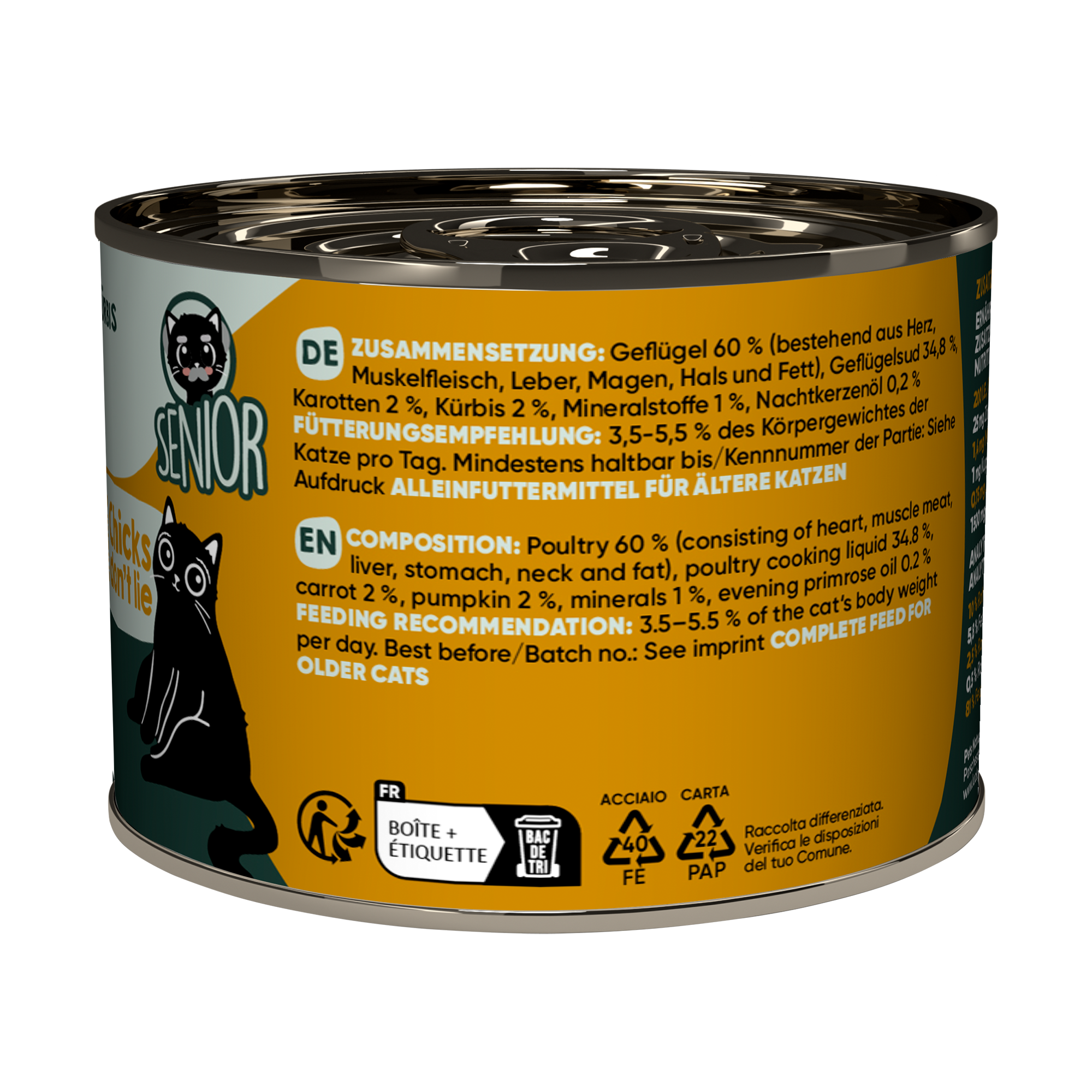 Katzenfutter Senior Geflügel 200 g