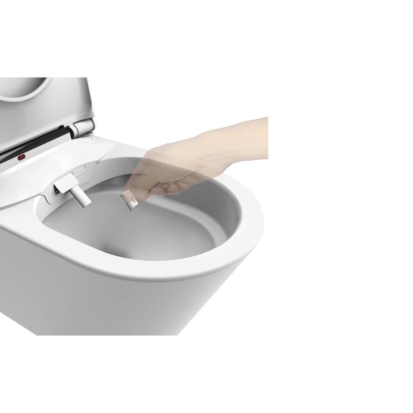 Dusch-WC  spülrandlos 'Tokio' inklusive WC-Sitz weiß
