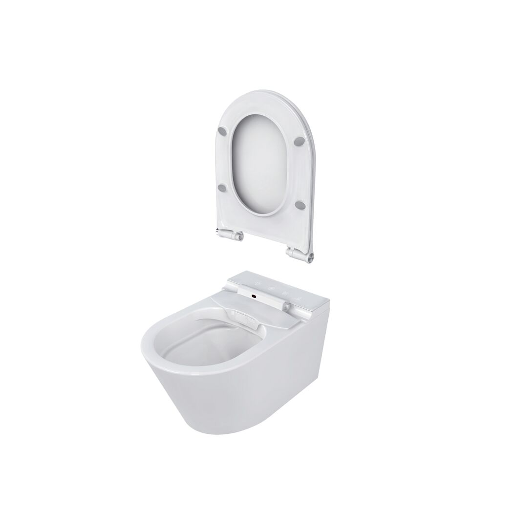 Dusch-WC  spülrandlos 'Tokio' inklusive WC-Sitz weiß