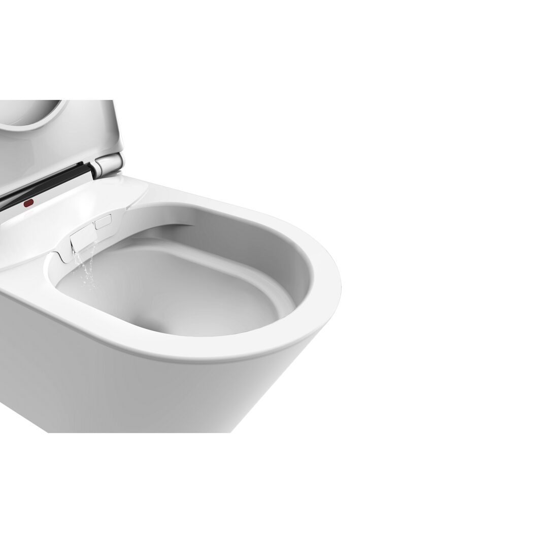 Dusch-WC  spülrandlos 'Tokio' inklusive WC-Sitz weiß