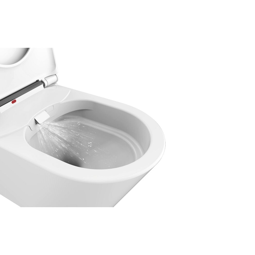 Dusch-WC  spülrandlos 'Tokio' inklusive WC-Sitz weiß