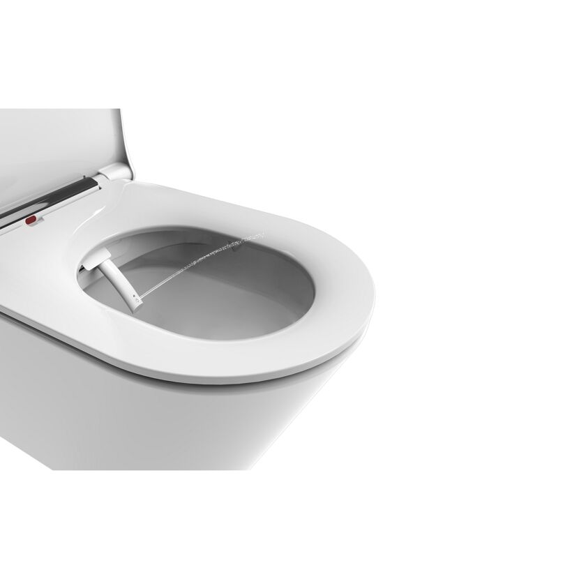Dusch-WC  spülrandlos 'Tokio' inklusive WC-Sitz weiß