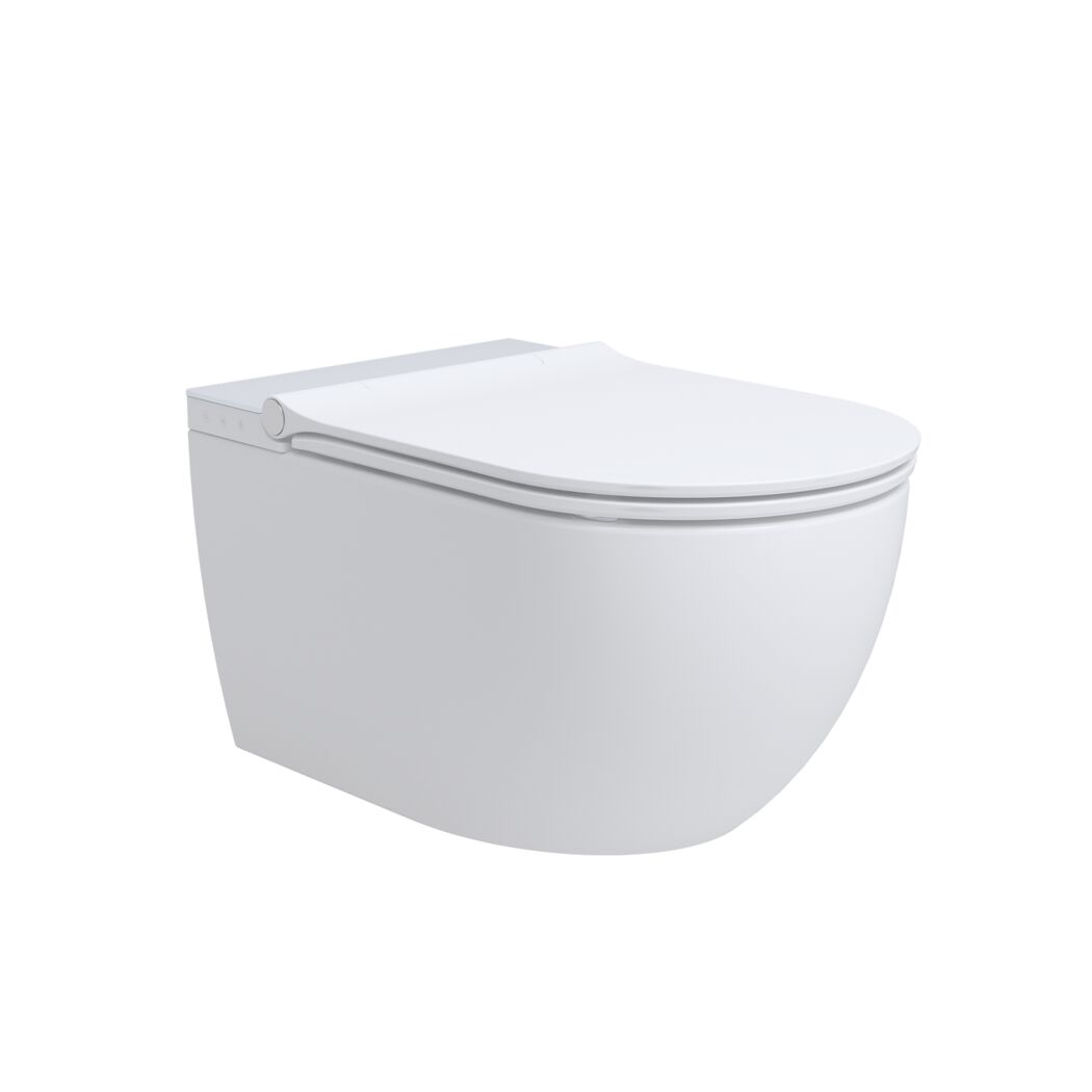 Dusch-WC  spülrandlos 'Tokio' inklusive WC-Sitz weiß