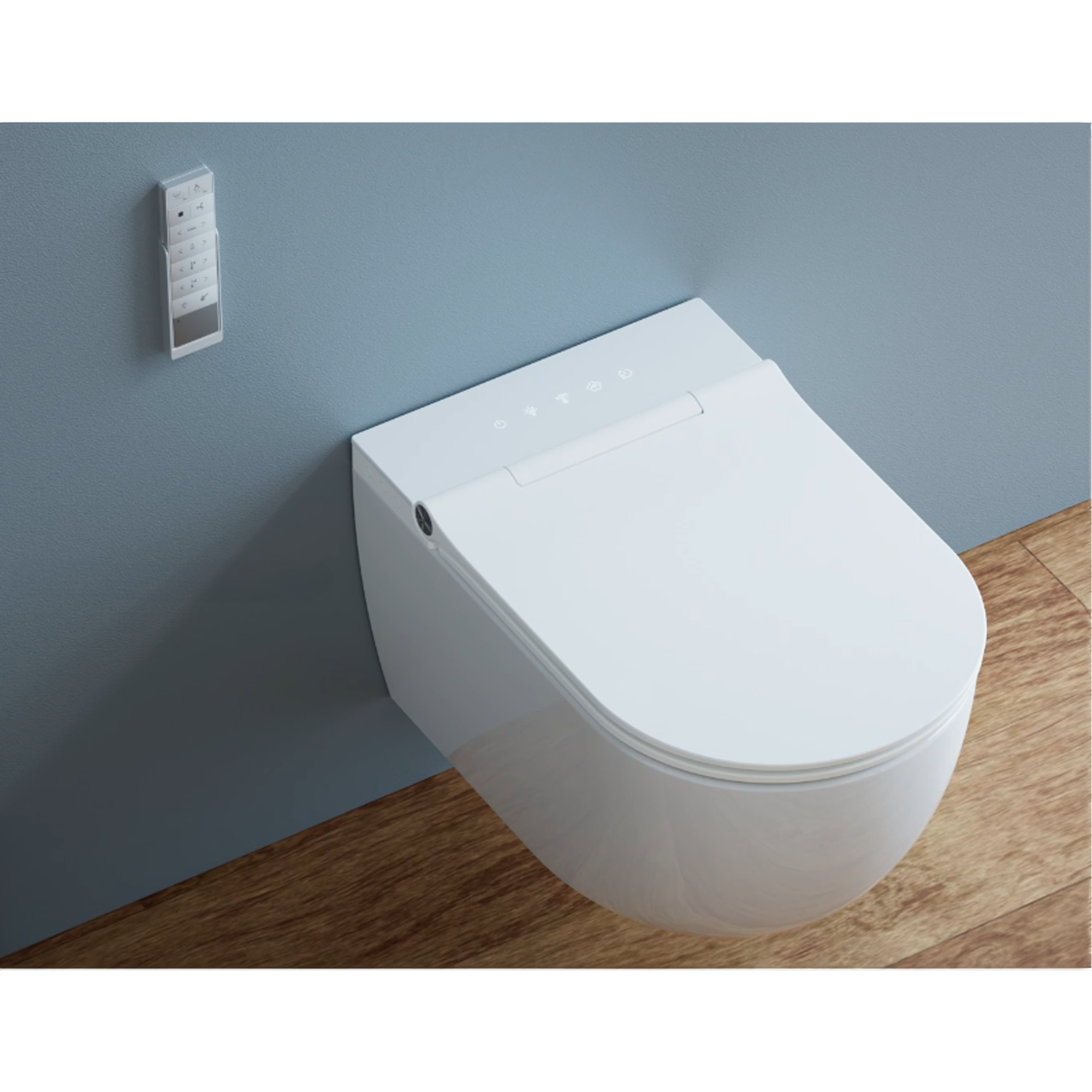 Dusch-WC  spülrandlos 'Tokio' inklusive WC-Sitz weiß