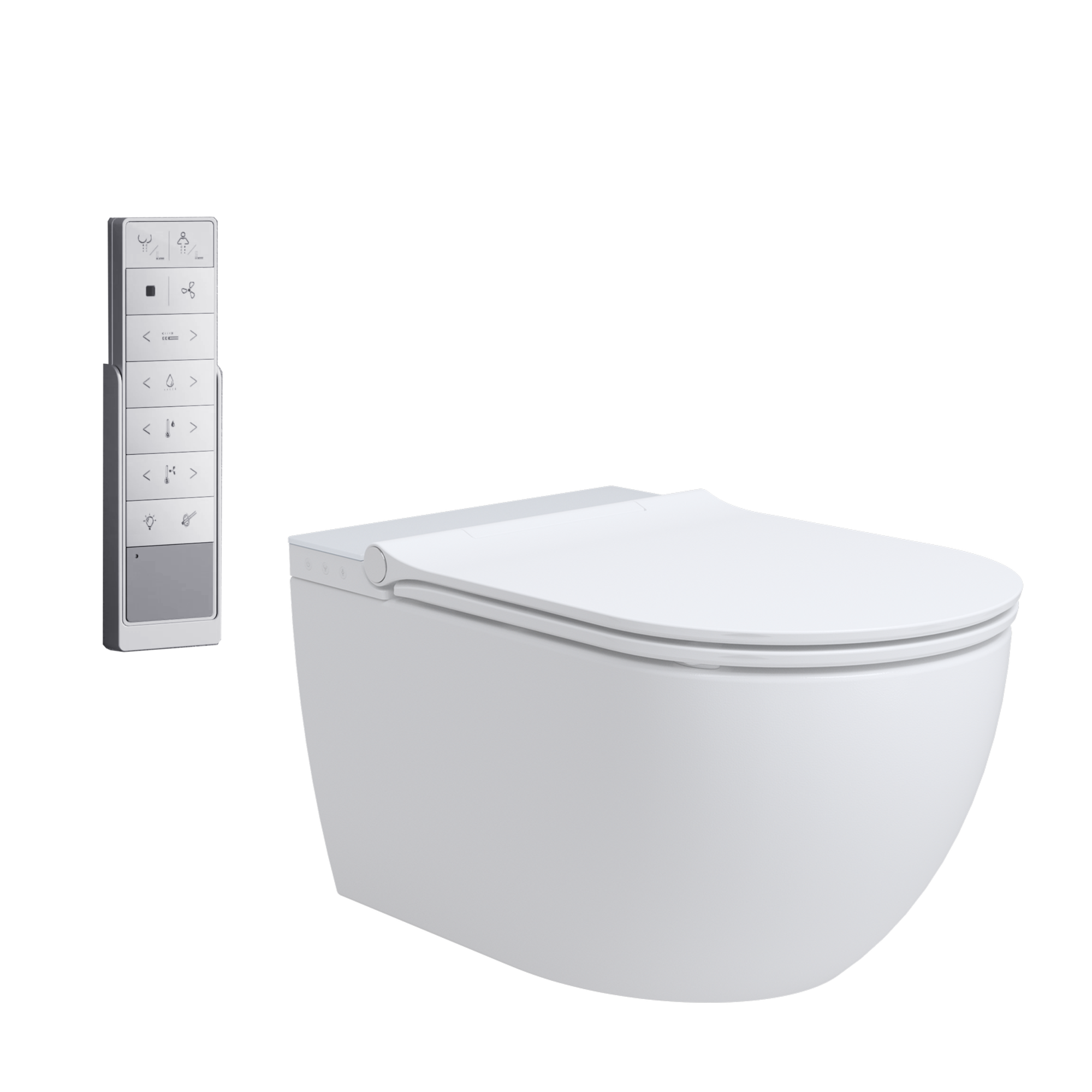 Dusch-WC  spülrandlos 'Tokio' inklusive WC-Sitz weiß